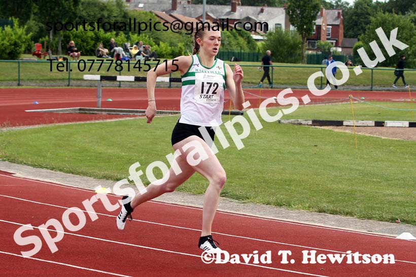 Senior womens 400 metres 2021 Northern Senior and Under-20s Champs., Leigh. Photo: David T. Hewitson/Sports for All Pics